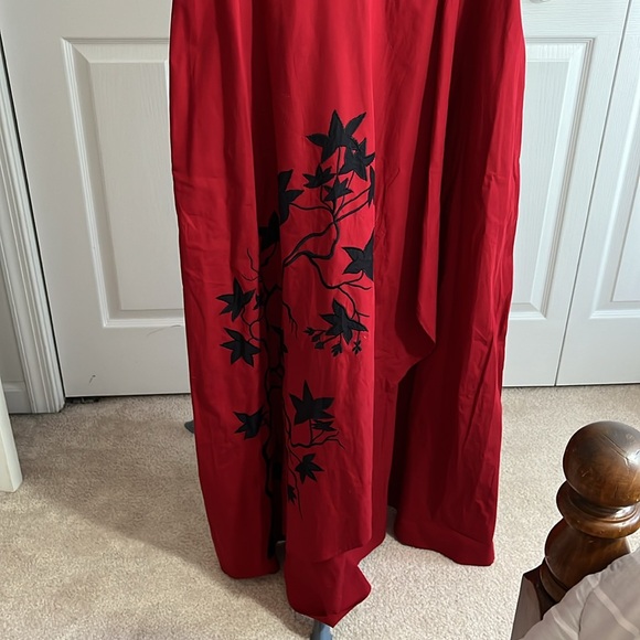 👗BOGO- Gorgeous Red eShakti faux wrap maxi dress. Size 16. Excellent condition. - Picture 3 of 4